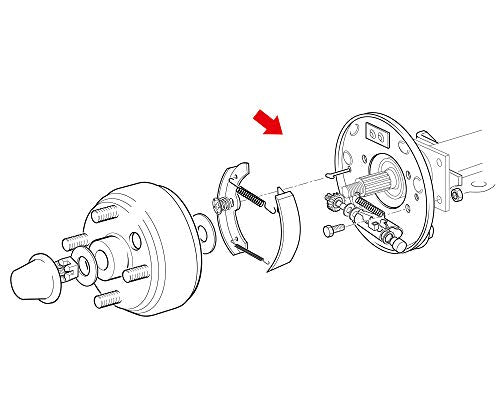 10L0L Brake Assembly Kit for EZGO TXT & Yamaha G14-G22 Golf Carts, Includes Shoes & Hardware
