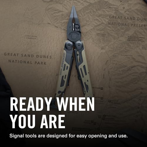 Leatherman Signal 19-in-1 Multi-Tool Coyote Tan - Outdoor & Camping Gear