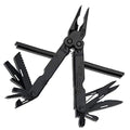 SOG PowerLock Multi-Tool with Compound Leverage Tech, EOD Crimper, 420 Stainless Steel, Black, 18 Tools