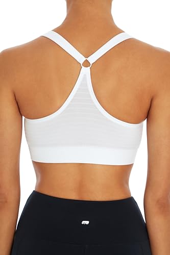 Seamless Sports Bra Women Medium White Comfortable Athletic Bra
