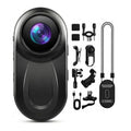 Zakotu Black Mini 1080P Body Camera 512GB, Discreet Wearable Action Cam