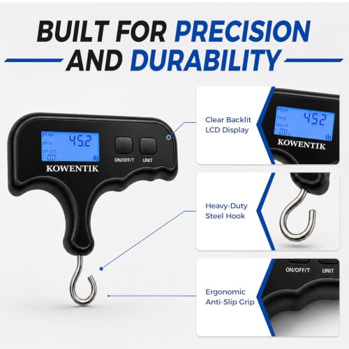 Digital Bow Draw Weight Scale 110 lbs Portable Archery Gauge