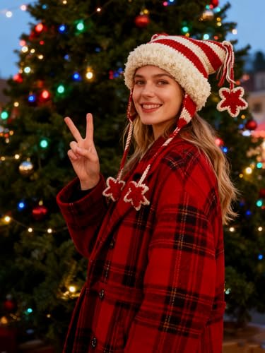 Women’s Crochet Beanie Hat with Cat Ears - Y2K Knit Accessories
