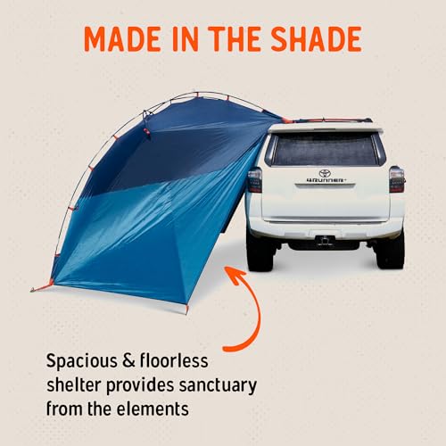 Kelty Backroads Shelter Overlanding Tent with Fiberglass Frame, Universal Mount, UV & Rain Protection