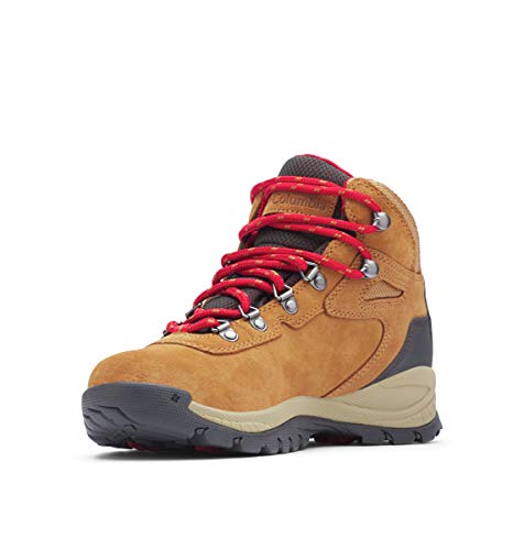 Women's Waterproof Hiking Boots - Columbia Newton Ridge Plus Elk/Mountain Red 11
