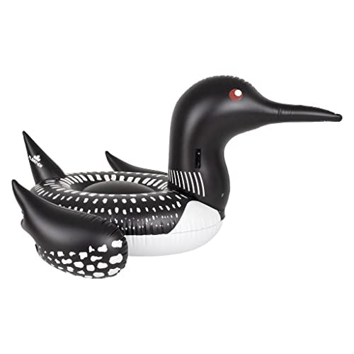 Giant Pool Float for Adults 7x6 ft Durable Loon Design Lounger