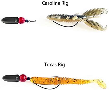 Tungsten Bullet Fishing Weights by [Brand Name] - 12 Pack Insert-Free Worm Sinkers | 1/8 to 1/2 oz Sizes