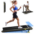 YPOO Under Desk Treadmill with 14% Incline - Black, Compact & Quiet
