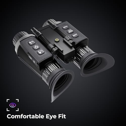 GOYOJO Black 4K Night Vision Goggles & Binoculars Infrared NVG for Hunting and Outdoor