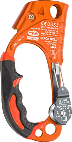 Quick Roll Ascender for Climbing - Right Hand, Orange