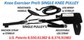 Knee Exerciser Pro-Single Knee Pulley: Best choice for post Knee Surgery therapy for preforming EXTENSION and FLEXION Exercises, TKA, ACL & Knee Contracture Rehab, POLEA DE RODILLA