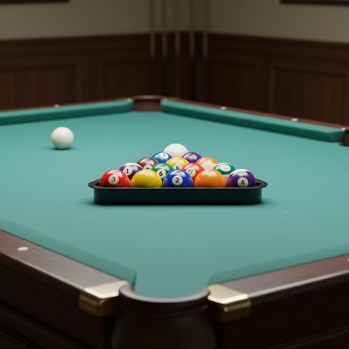 Plastic Billiard Ball Rack Triangle for Pool Table - Standard 2-1/4 Inch