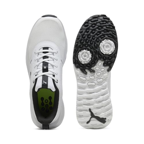 Men's Golf Shoes Spikeless White Black 11 Fusion Grip 6 - Lightweight Comfort