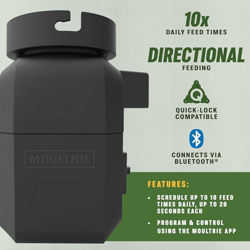 Moultrie Pro Hunter III Bluetooth Directional Feeder Kit for Deer Hunting