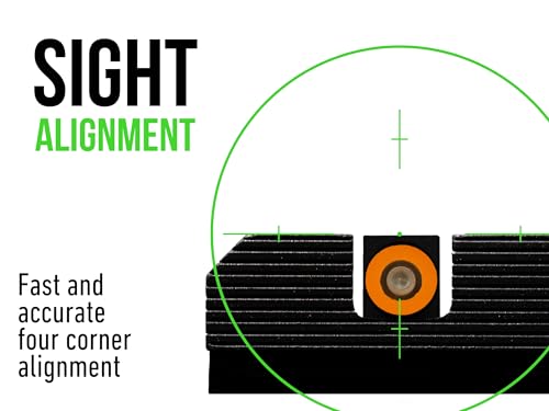 XS Sight Systems Tritium Night Sights for Glock Gen 1-6 +MOS, Model Glock Suppressor Variants