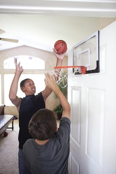 SKLZ Pro Mini Indoor Basketball Hoop - Portable Over The Door Design - Perfect for Home, Dorms & Offices