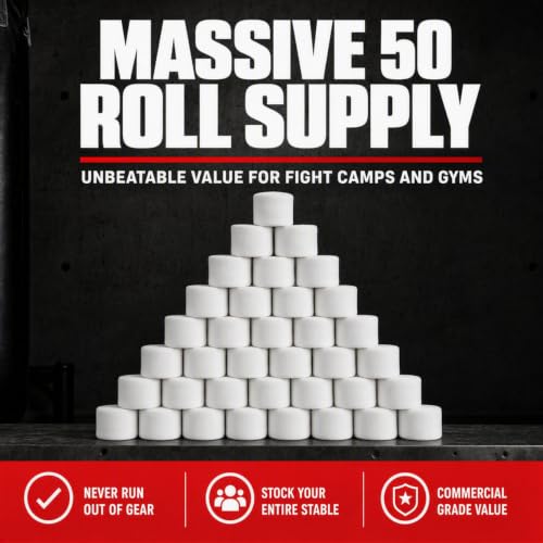 Boxing Hand Wrap Gauze 50 Roll Bulk - Professional Fight-Grade Wraps
