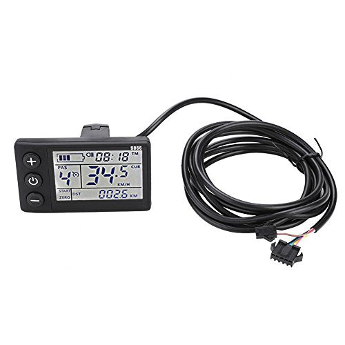 Electric Motor Controller, 36V-48V Waterproof LCD Display Panel Brushless Controller Kit for Electric Bicycle Scooter, 36V-250W/48V-350W Ships Randomly
