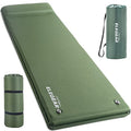 Elegear Army Green Self-Inflating Sleeping Pad with Pillow 26D Memory Foam, 3.15'' Thick, Single