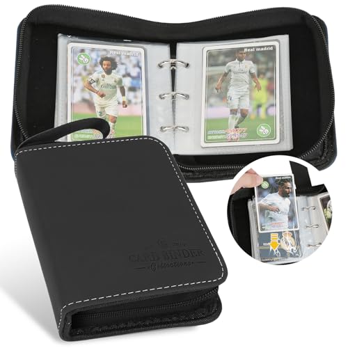 Foalgo Black Trading Card Binder Album with 80 Side Loading Pockets - Z-Black Variation
