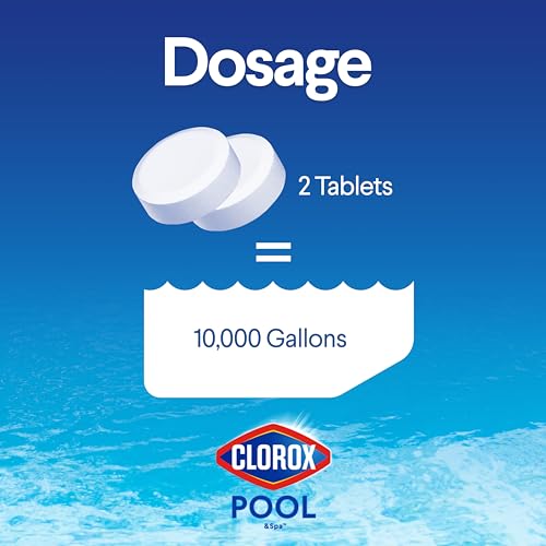 Clorox Pool & Spa XtraBlue 3-inch Chlorinating Tablets 25 lb | Kills Bacteria & Algae