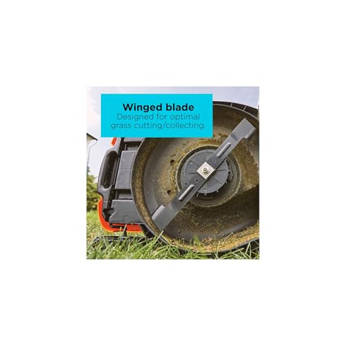 Corded 20-Inch Electric Lawn Mower with 13 Amp Motor & 6-Position Height Adjustment