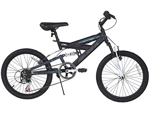 20-Inch Youth Mountain Bike with Dual Suspension and 6-Speed Gearing