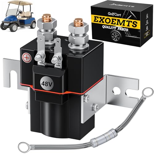 48V Club Car Solenoid with Resistor for Electric Golf Carts - 4 Terminals