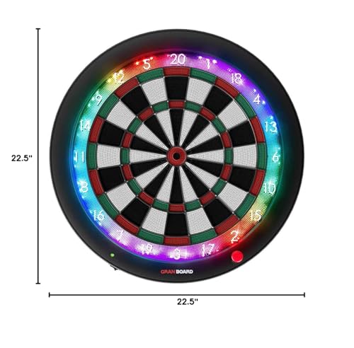 Bluetooth Electronic Dartboard with LED Lighting & App Connectivity