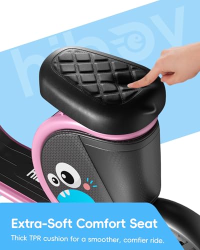 Hiboy JoyHaul Pink Electric Kids Scooter with Seat, 9.3MPH, UL 2272 Certified