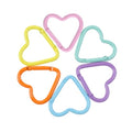 Colorful Heart-Shaped Aluminum Carabiner Clips - Camping & Outdoor Accessories