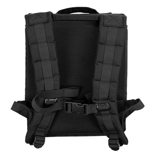 WOLF TACTICAL Men's Weighted Backpack Black for Rucking & Training