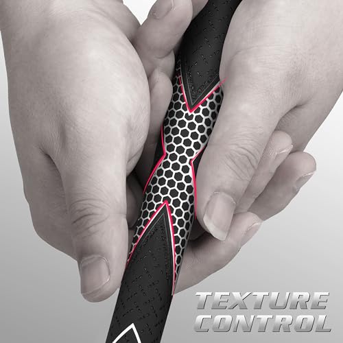 Oversize Rubber Golf Grips Pack of 13 with Full Repair Kits White Black