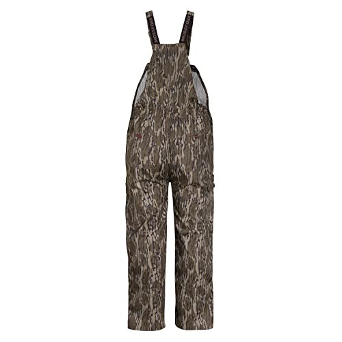 Mossy Oak Men's Cotton Mill Flex Overalls 4X-Large Original Bottomland Camo Hunting Bibs