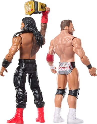 WWE Main Event Showdown Action Figures 2-Pack - Roman Reigns vs LA Knight, 6-Inch Collectible Set