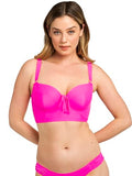 Plus-Size Supportive Underwire Bikini Top 38DD Fuchsia Sizzle
