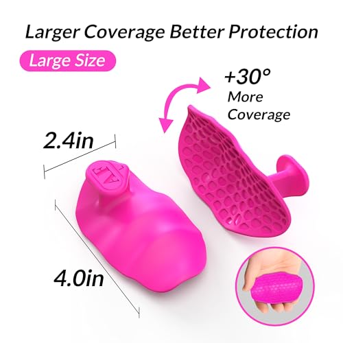 Pink Large Anti-Slip Workout Grips - Ergonomic Hand Support for Weight Training