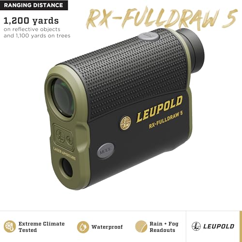 Leupold RX-FullDraw 5 Rangefinder with OLED for Archery & Long Shots