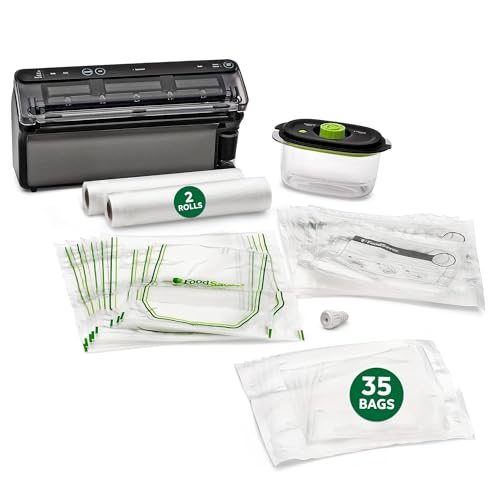 FoodSaver Elite Vacuum Sealer with Bags - All-in-One Liquid & Food Preservation