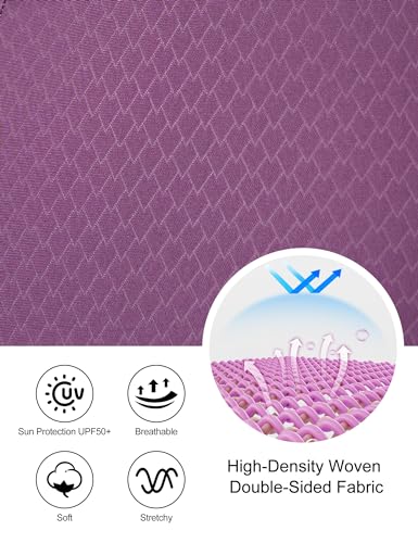 LAMEDA Women's Cycling Bib Shorts Small Purple Padded Biking Shorts UPF50+