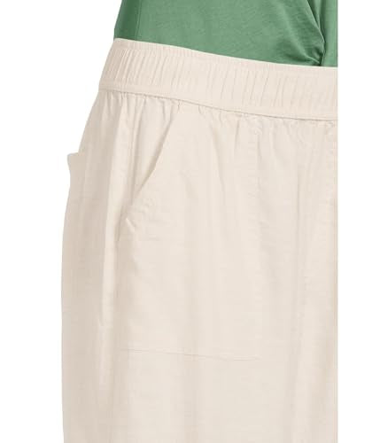 Toad&Co Women's Taj Hemp Wide Leg Pants Large Oatmeal - Relaxed Fit, Pull-On Style