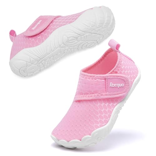 Toddler Water Shoes Boys Girls Non-Slip Quick Dry Breathable Beach Footwear Pink 10 Wzk168