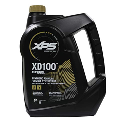 Evinrude Johnson OEM XD100 Marine Outboard Oil Gallon - Synthetic 2-Cycle Lubricant
