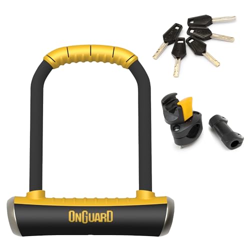Bike U-Lock with Hardened Steel Shackle and Mounting Bracket – 16.8mm Security Lock