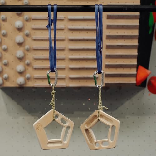 YY Vertical Hang Holds Penta Variation for Climbing Training, Lightweight Birch & Poplar