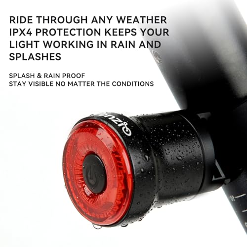 USB Rechargeable Bicycle Tail Light with COB LEDs - Waterproof Bike Rear Light