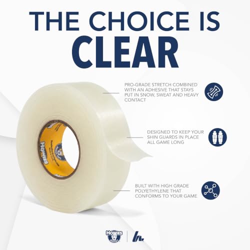 Clear Hockey Tape Bulk Pack for Shin Guards & Socks - 30 Rolls