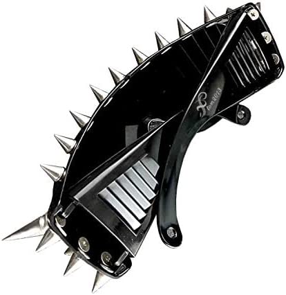 Cool Rock Punk Spike Sunglasses – Metal Studded Moto Biker Glasses, Black