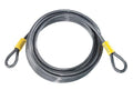 30ft Steel Bicycle Security Cable with Loop Ends - Heavy Duty Locking Wire