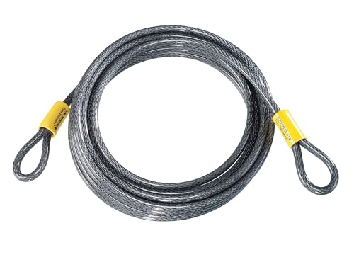 30ft Steel Bicycle Security Cable with Loop Ends - Heavy Duty Locking Wire